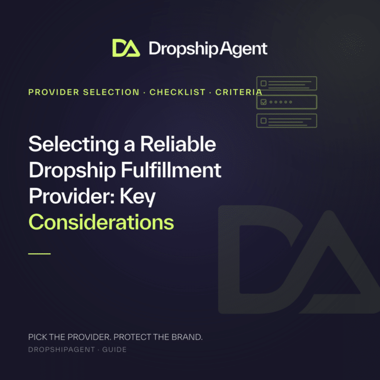 Selecting a Reliable Dropship Fulfillment Provider: Key Considerations